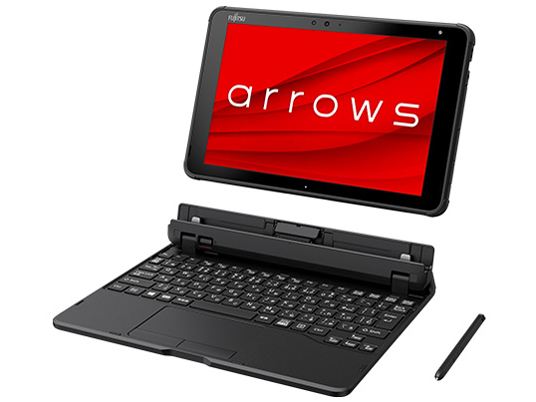 arrows Tab QHシリーズ WQ2/E1 KC_WQ2E1_A019 Celeron N4100・8GBメモリ・eMMC256GB・Office搭載・軽量スリムキーボード付属モデル