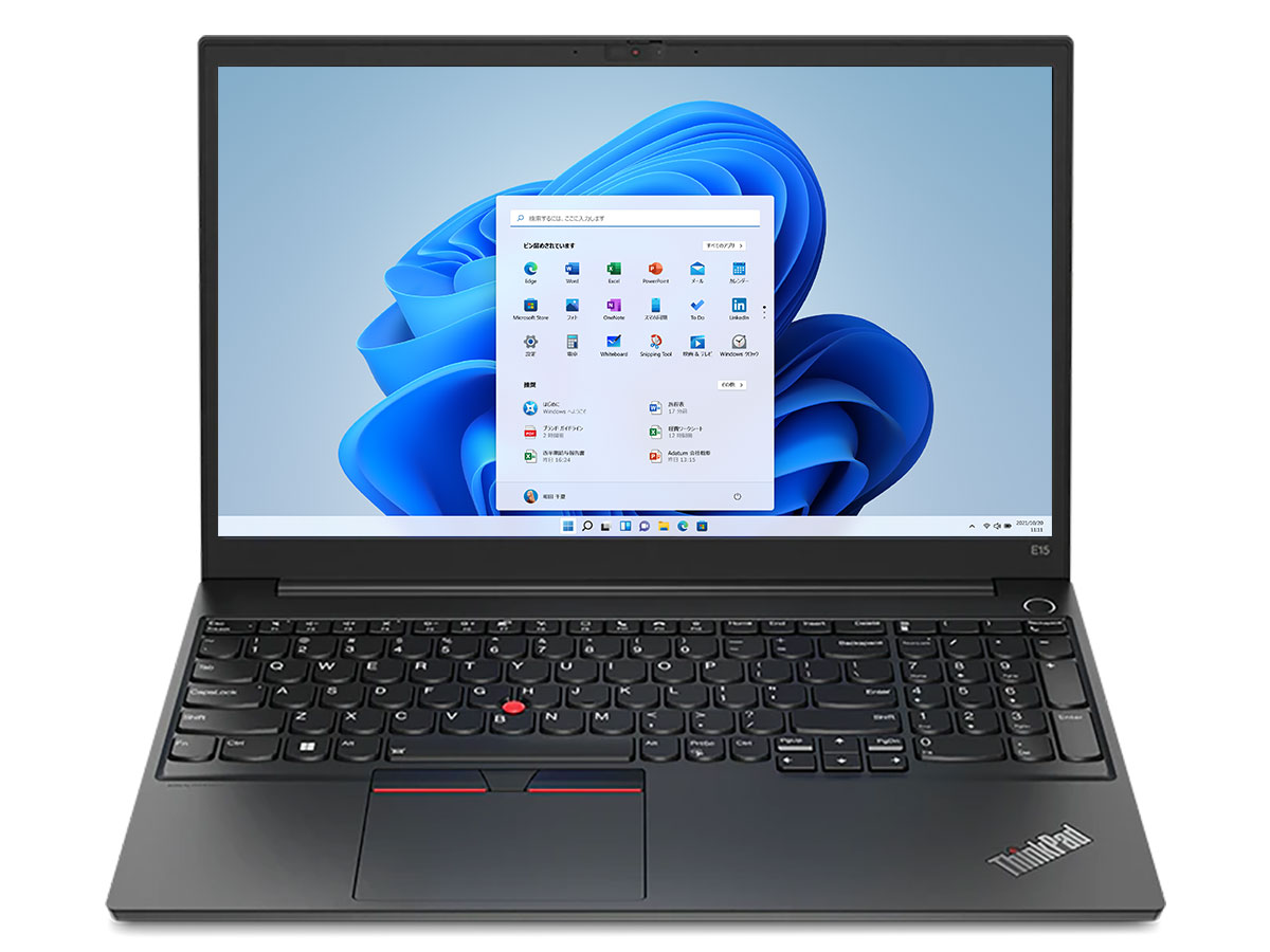 ThinkPad E15 Gen 4 Core i5 1235U・8GBメモリー・256GB SSD・15.6型フルHD液晶搭載 オフィス付き 21E600D6JP